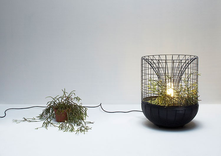 Gloriette designlamp met plantenbak Originele plantenbakken